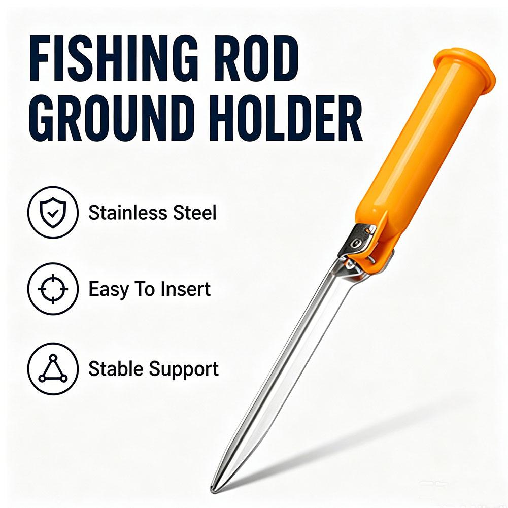Fishing Kit Compact - Suporte Multifuncional Dobrável para Vara de