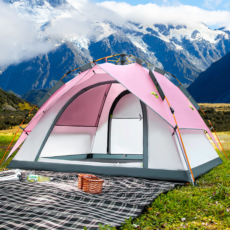 Emergency Mylar Tent - Tenda de acampamento familiar dobrável grande,