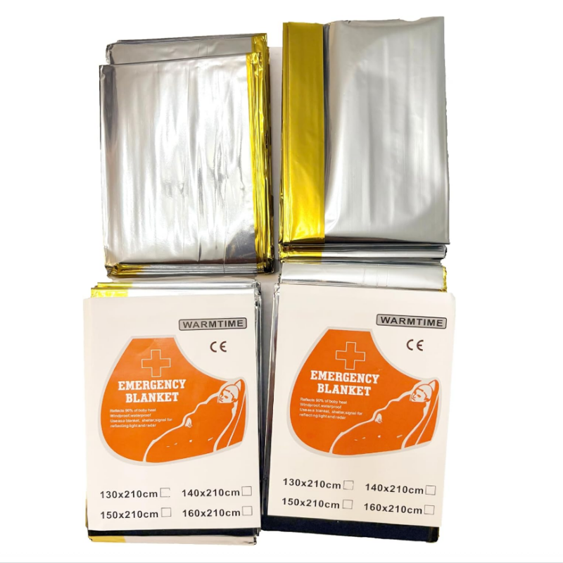 Emergency Mylar Tent - Pacote com 4 Cobertores Térmicos de