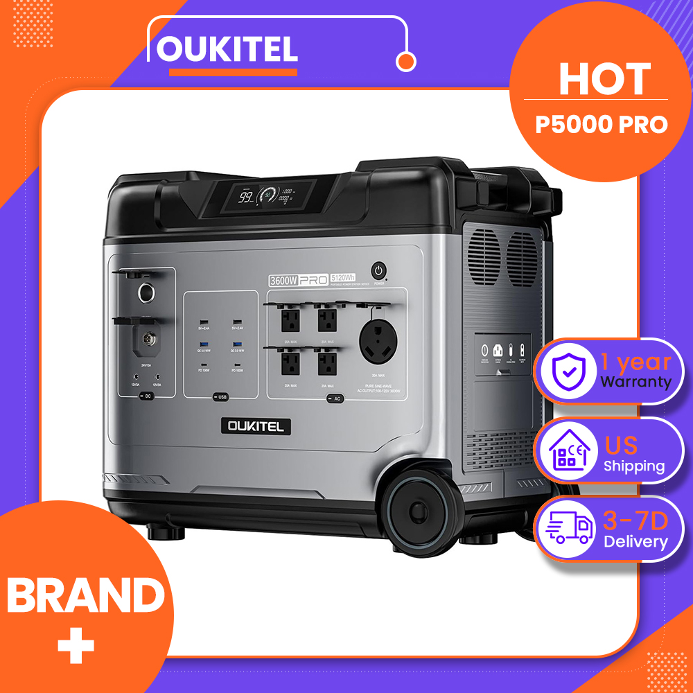 Solar Emergency Charger - OUKITEL P5000 Pro Estação de Energia
