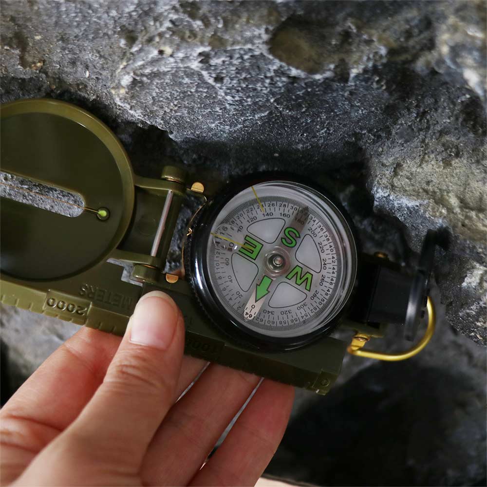 Bússola profissional à prova d - Compass Lensatic avaliação e preço