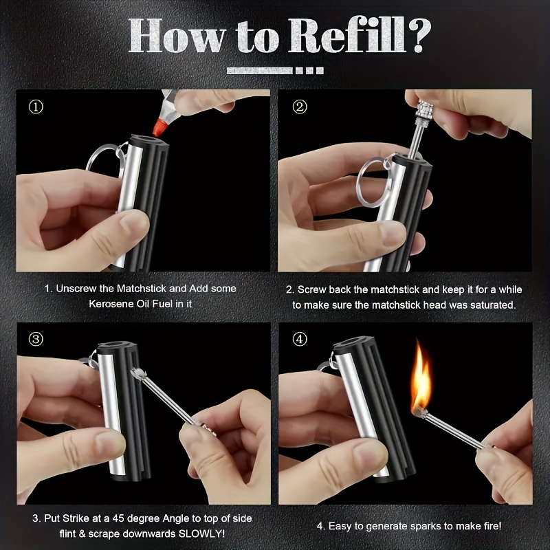 1-5 pacotes de isqueiro, isque - Fire Starting Kit avaliação e preço