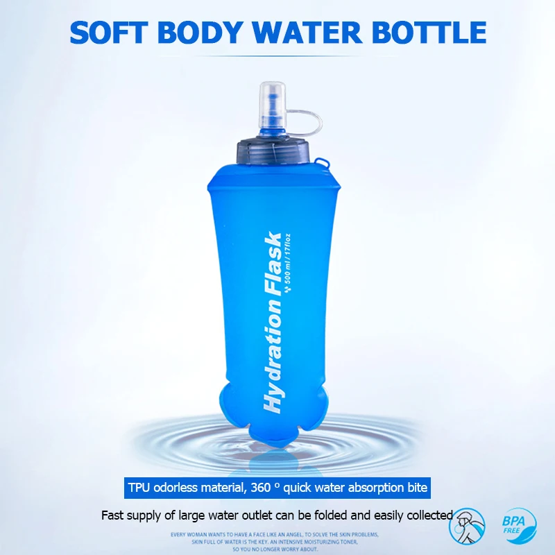 250ml 500ml 750ml portátil dob - Water Bag Collapsible avaliação e preço
